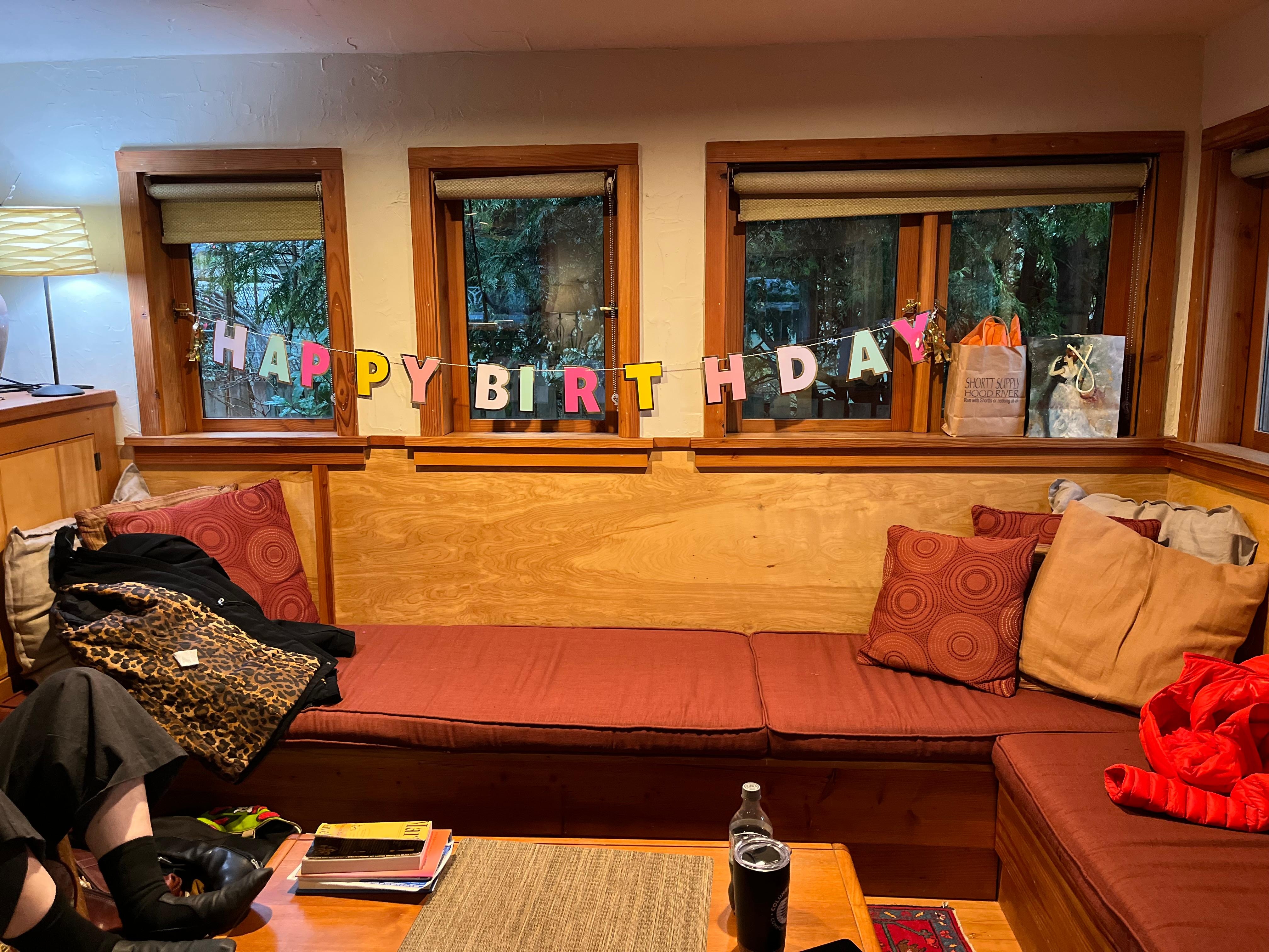 Many sitting, reading, working nooks to give each other space.