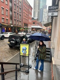 Thankfully we were lent a Hard Rock Hotel umbrella for the rainy day