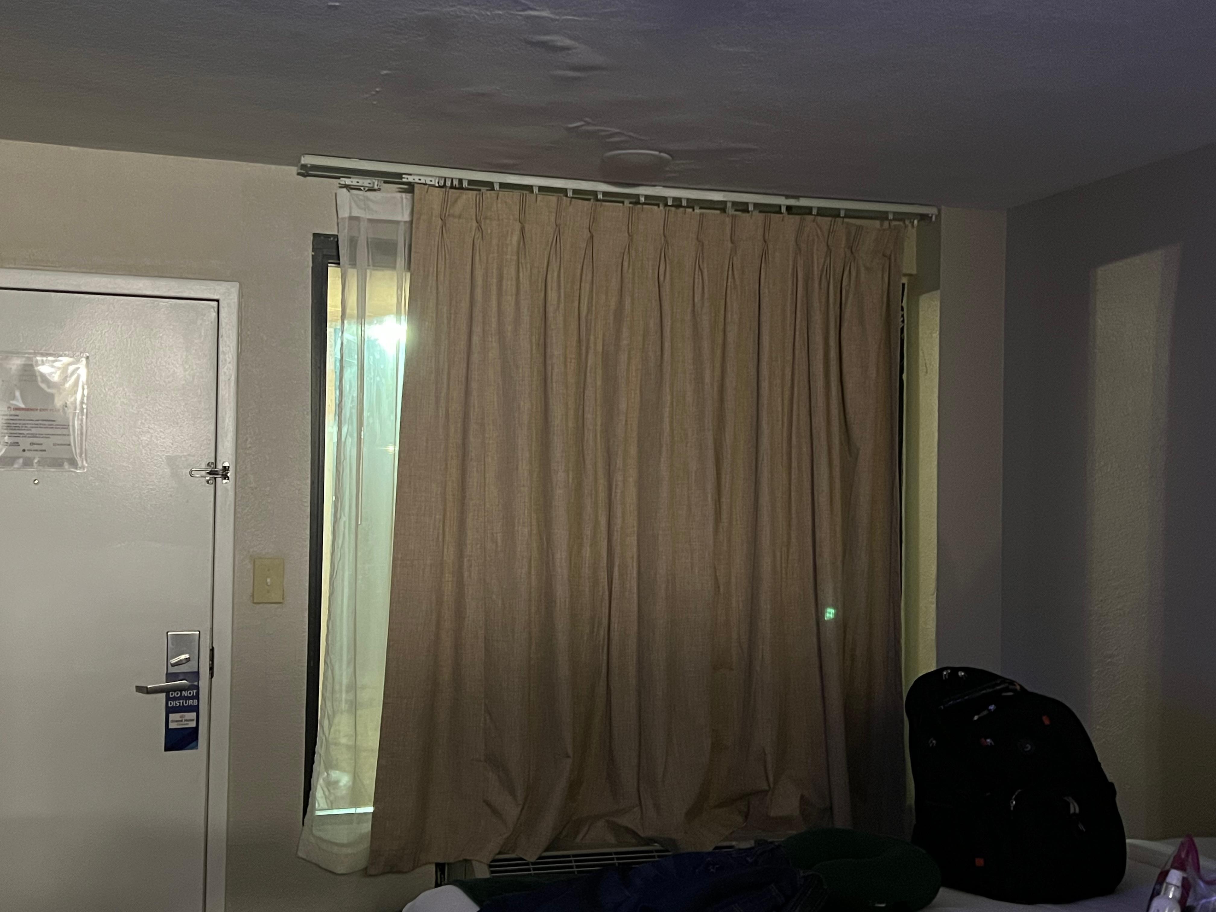 Curtain didn’t close