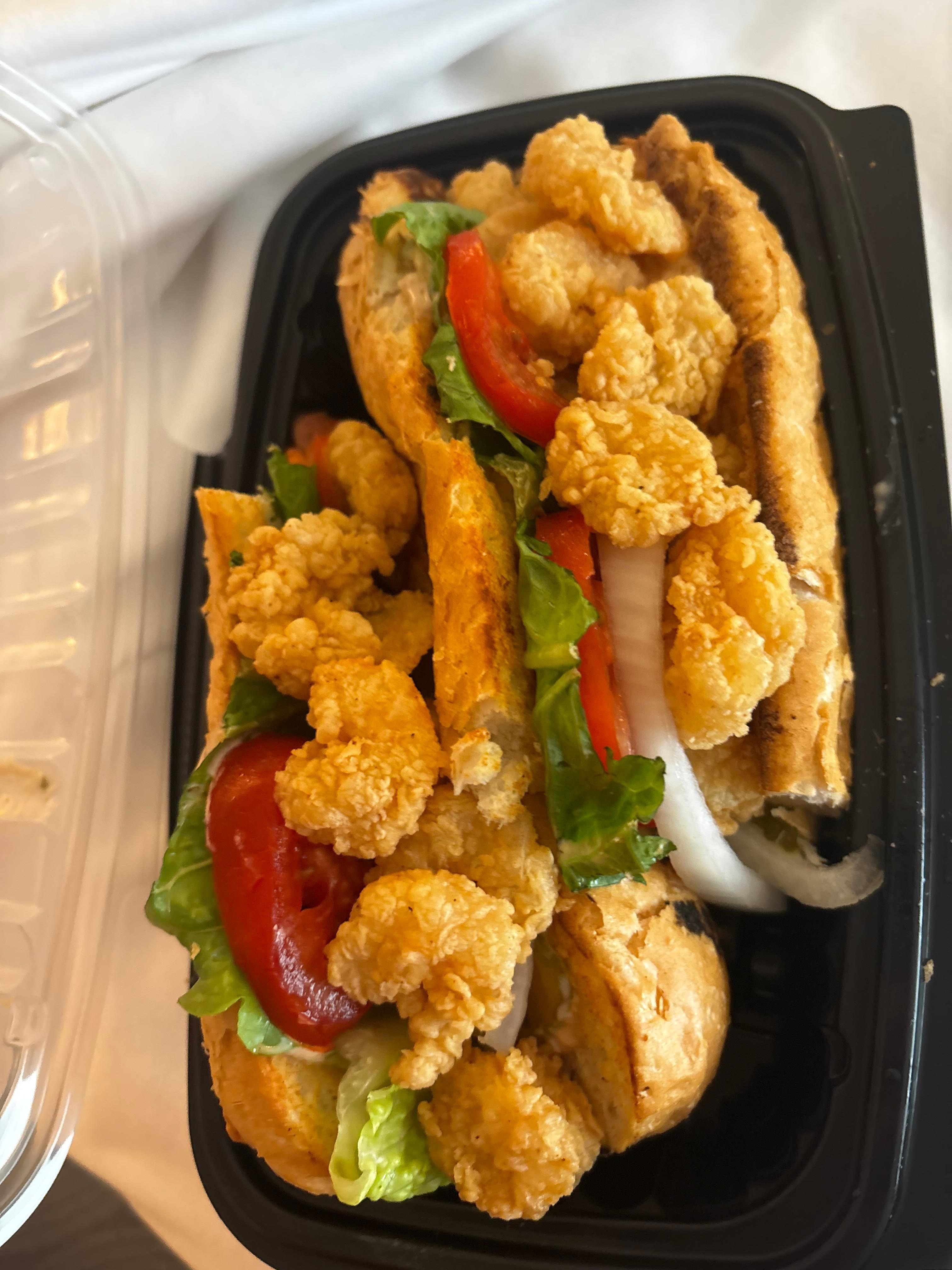 restaurants fried shrimp po'boy
