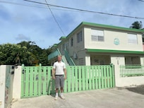 The front gate and apartments 1-4