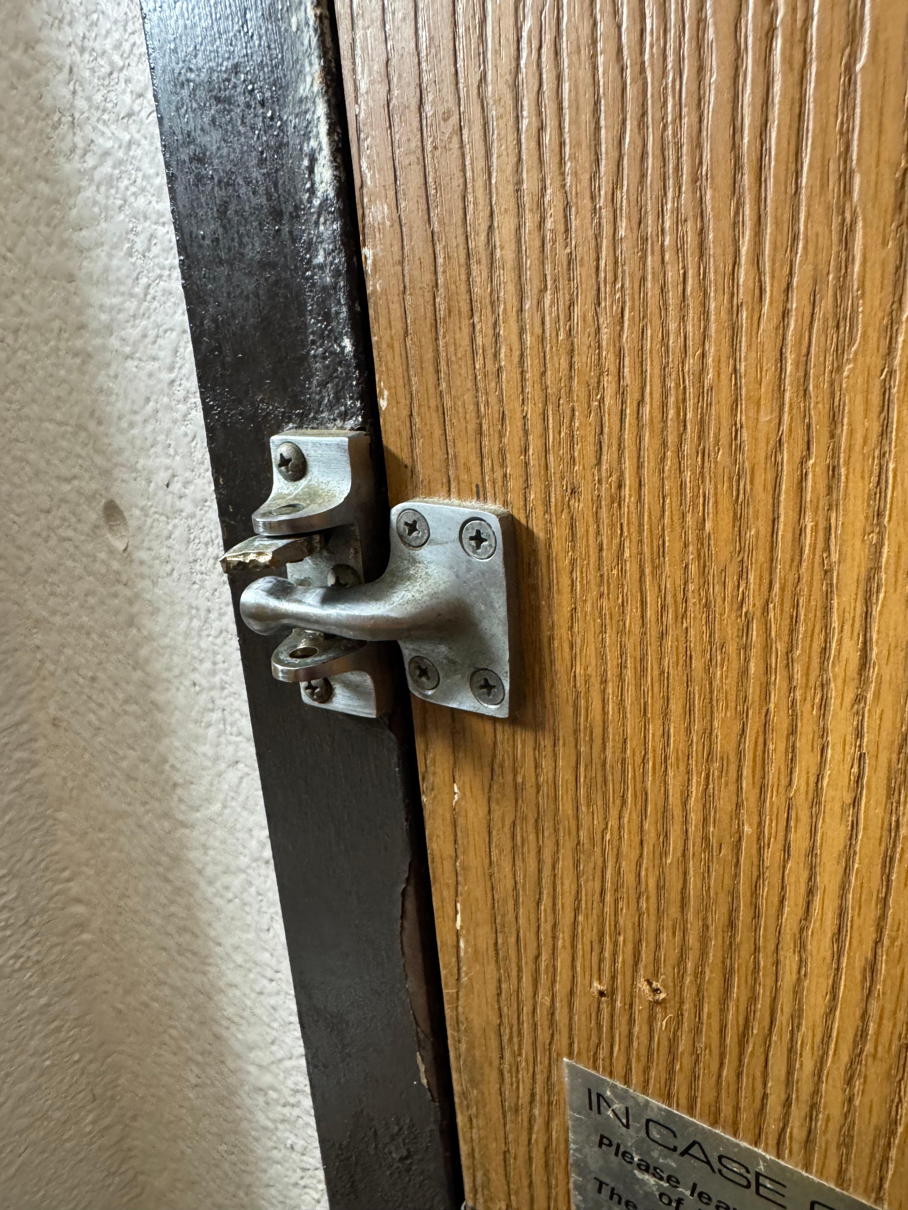Safety latch is broke