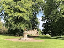 Looking towards the main house