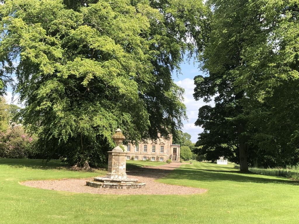 Looking towards the main house