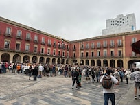 Square outside hotel