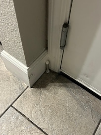 Don’t fix the door stop just leave it broken for the next guests.