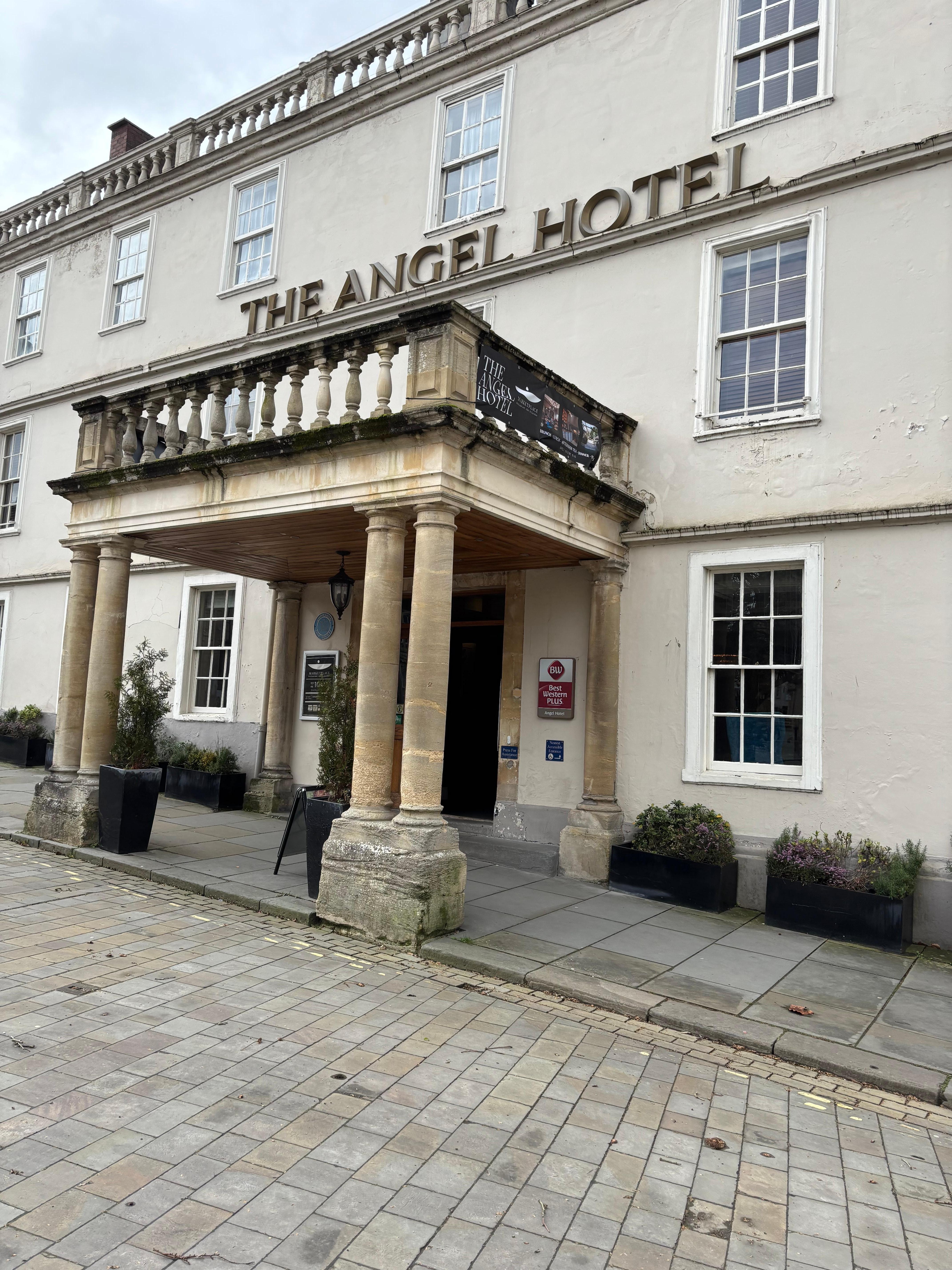 Front if hotel on the high street