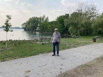 The Detroit River is only a block away!