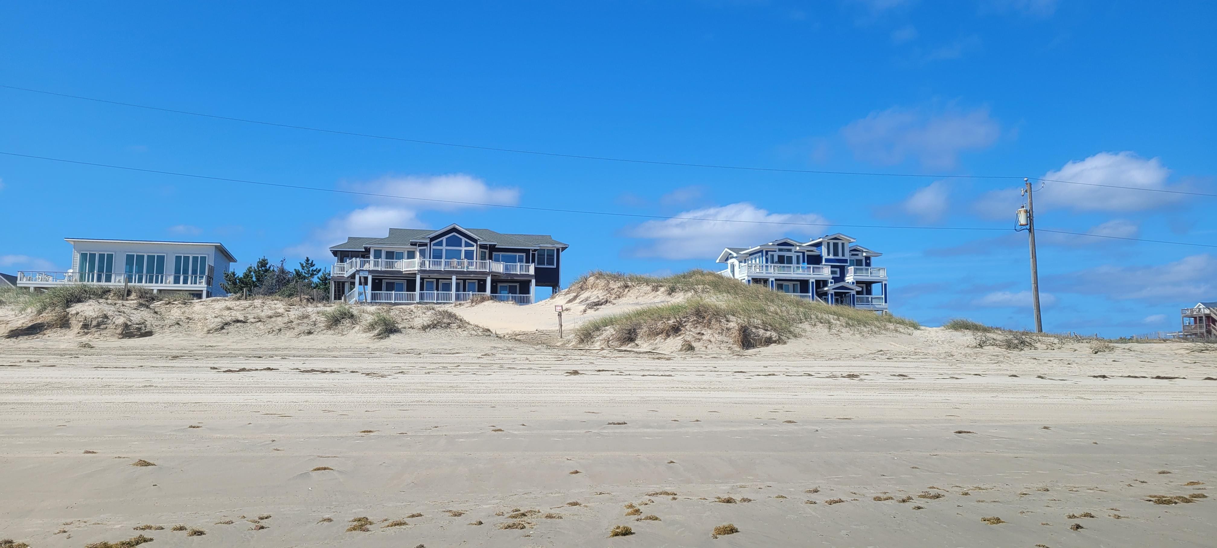 House from the beach view