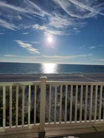 Sunset view from the living room. There were dolphins having a snack. Blissful vacation.
