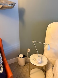 Air purifier to try to help with the smell. It did not help.