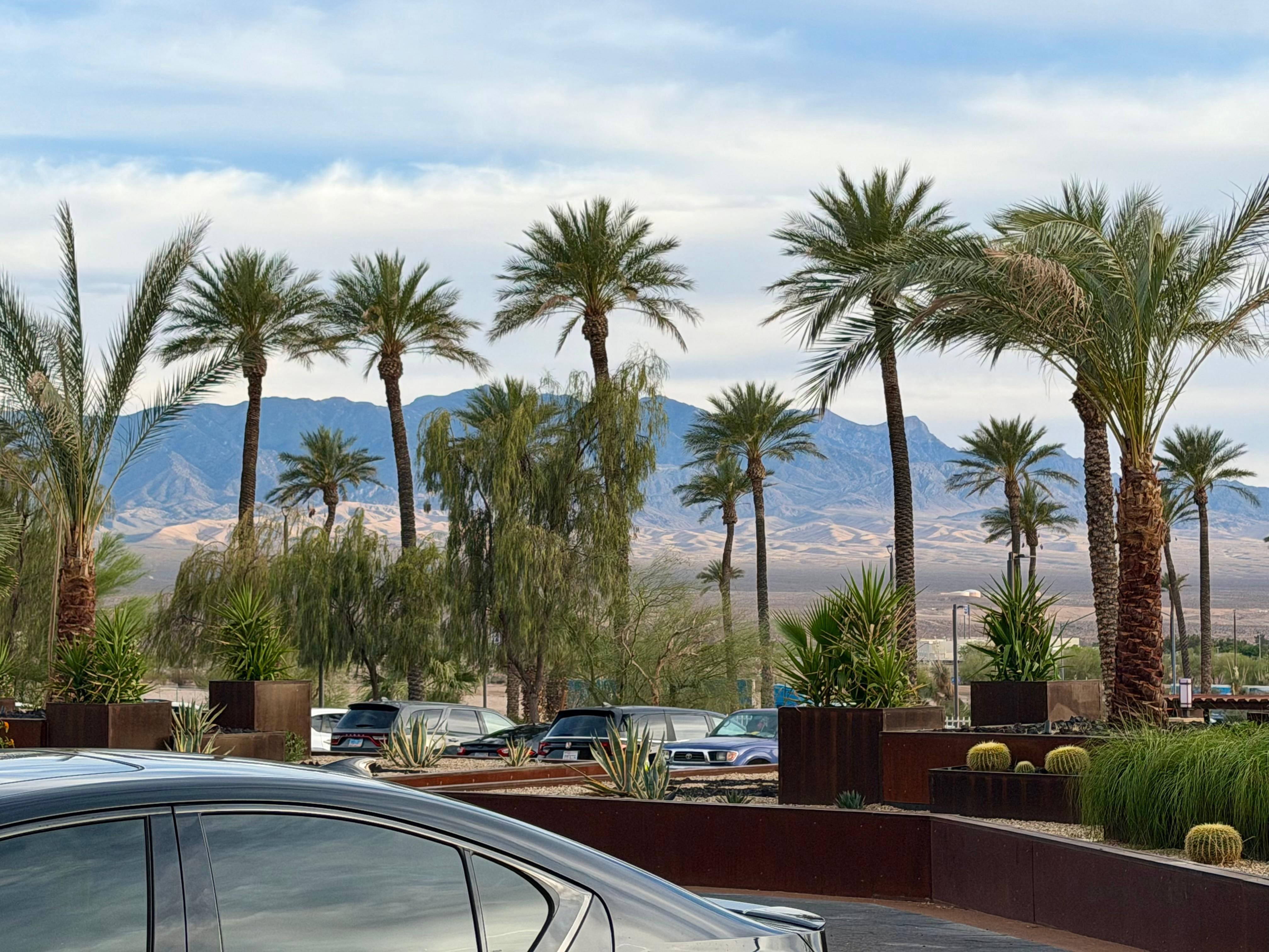 View from the front of the hotel.