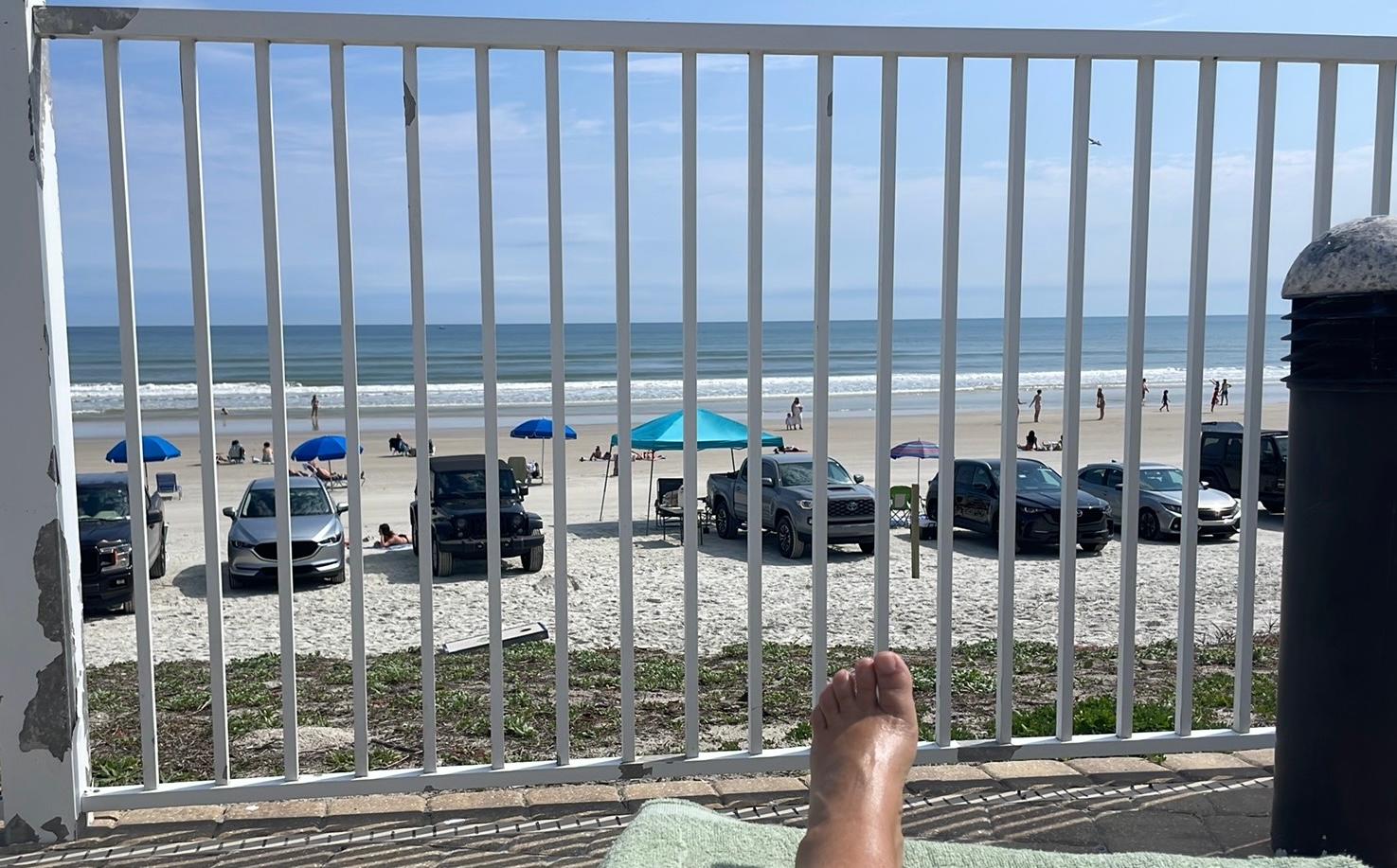 Beachfront pool view