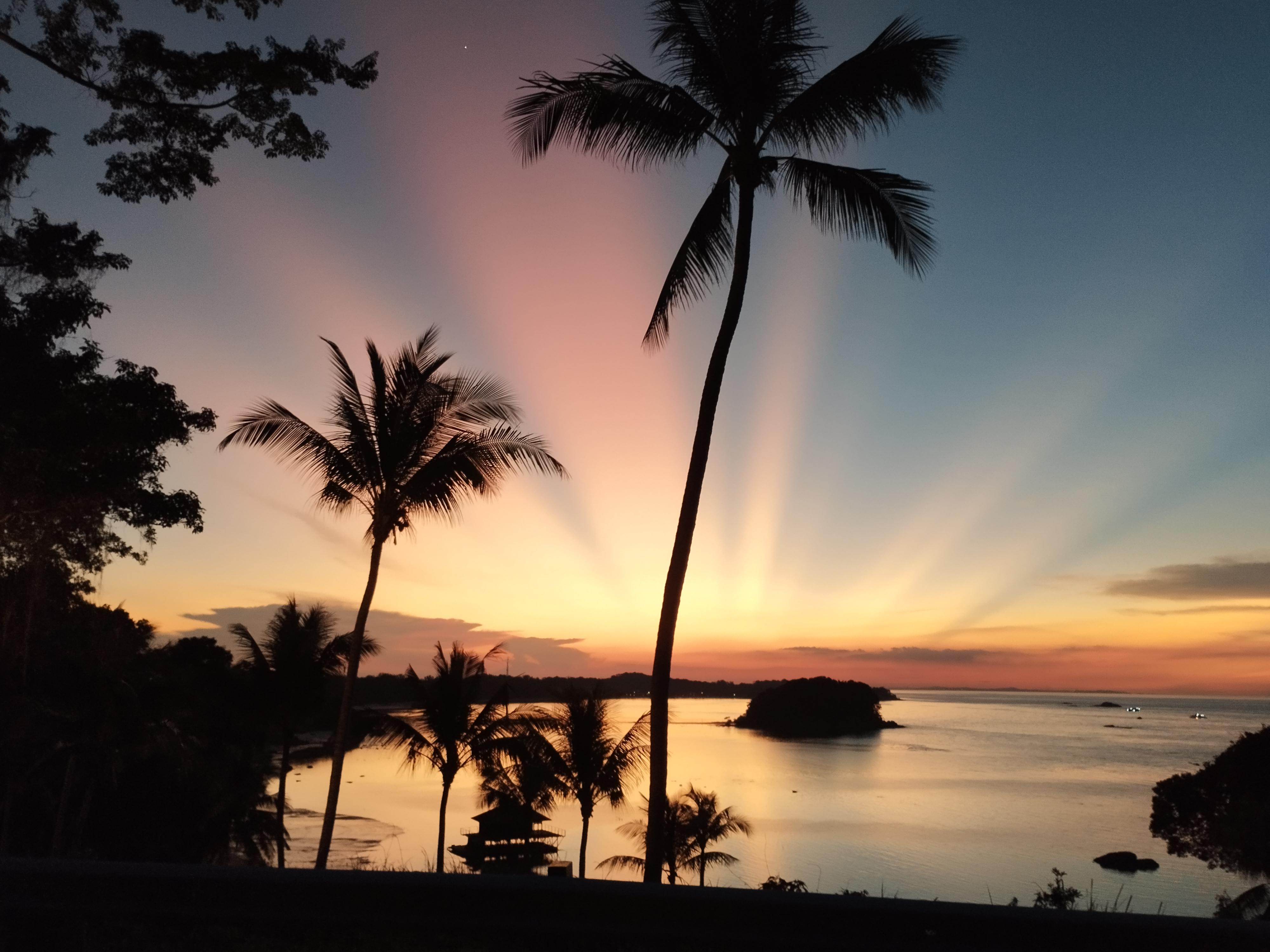 Banyan tree hotel sunset