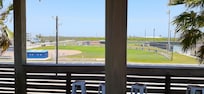 Looking towards the gulf from the deck.