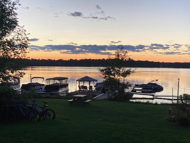 Dock off the back of the inn. Great for sitting and watching the sunset.