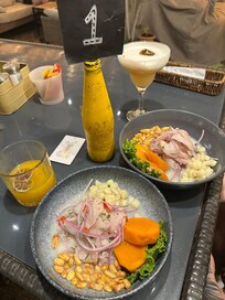 Food from the on-premise restaurant