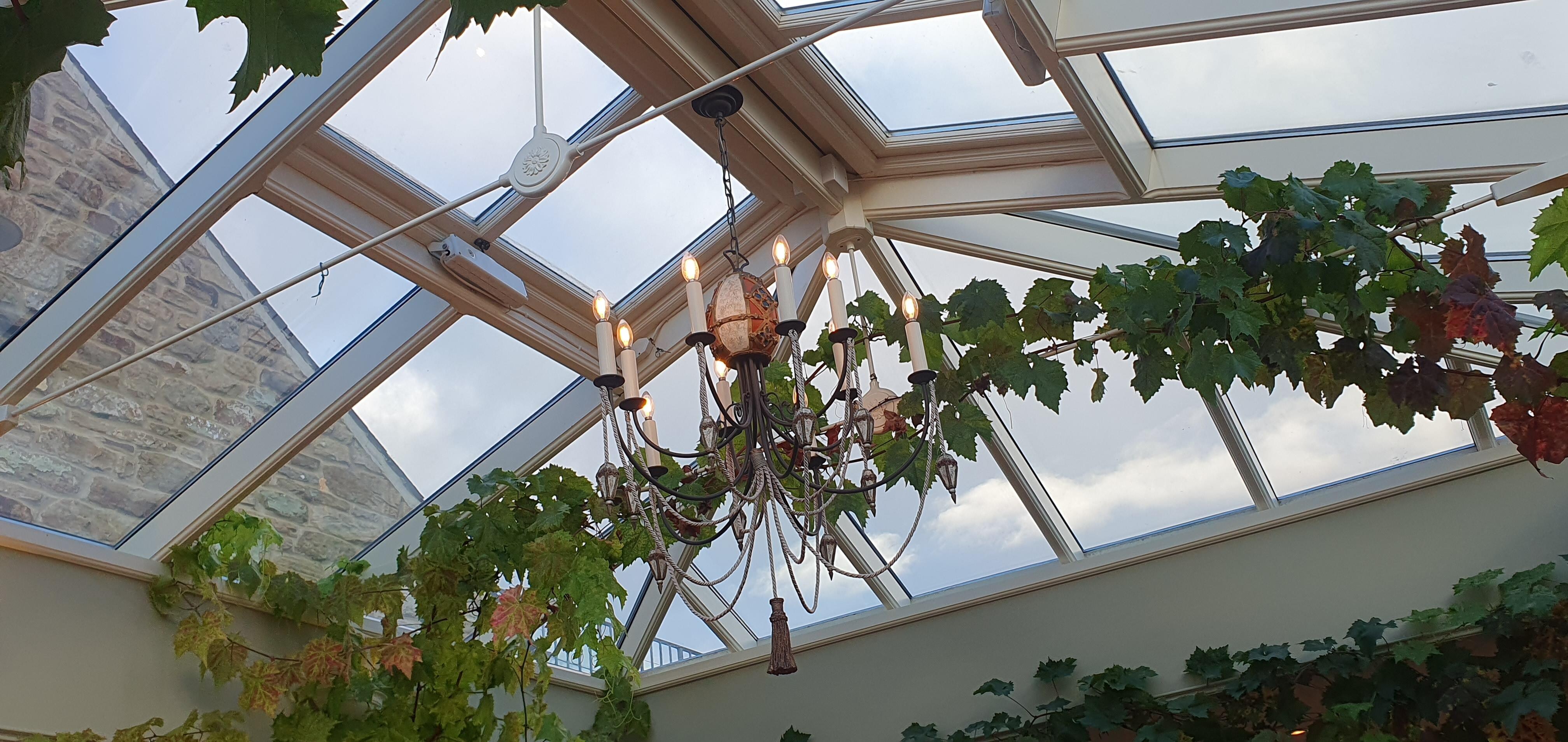 Lovely conservatory where we ate