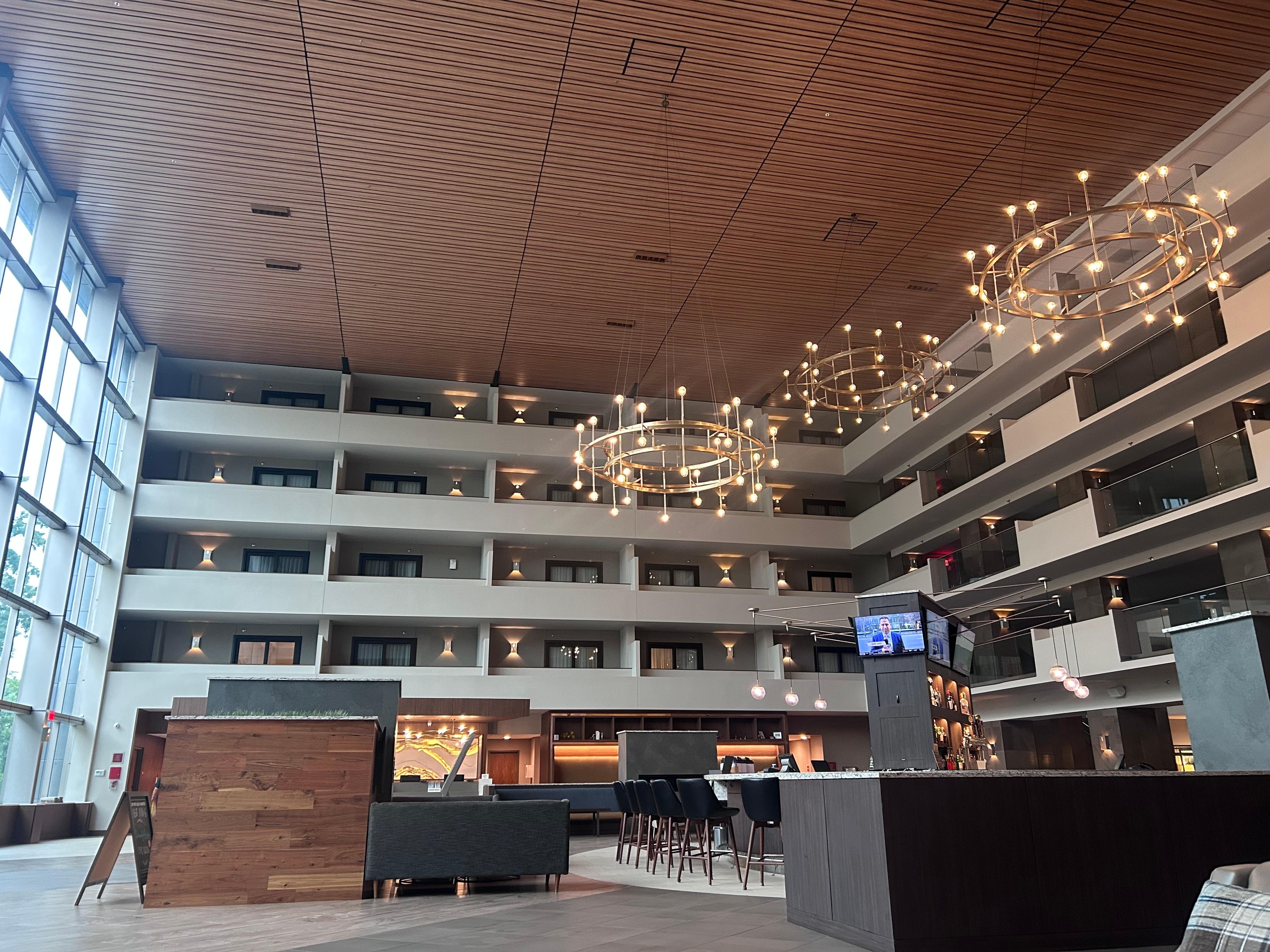 Center of hotel lobby