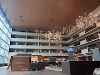 Center of hotel lobby