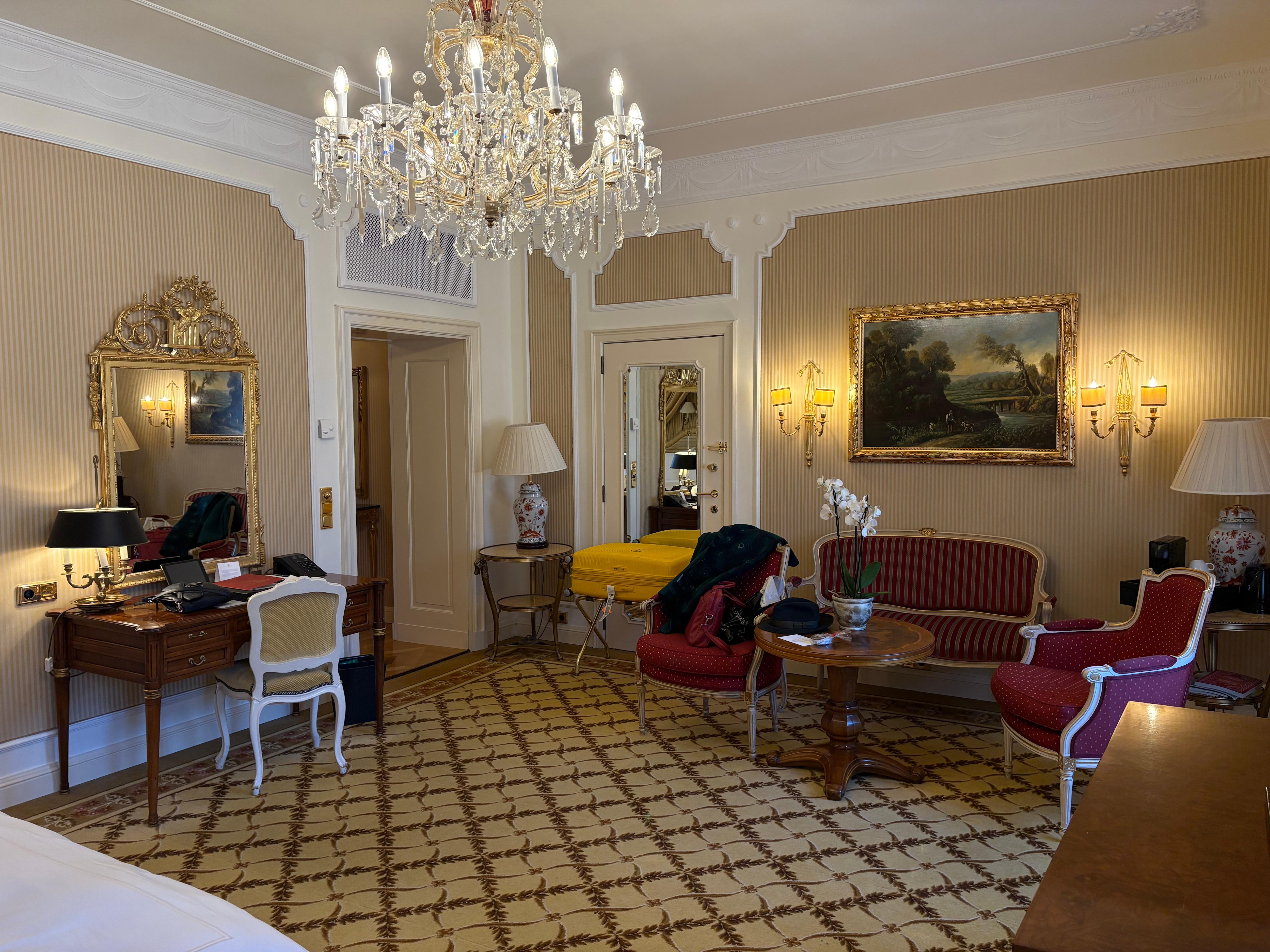 The junior suite was spacious and comfortable