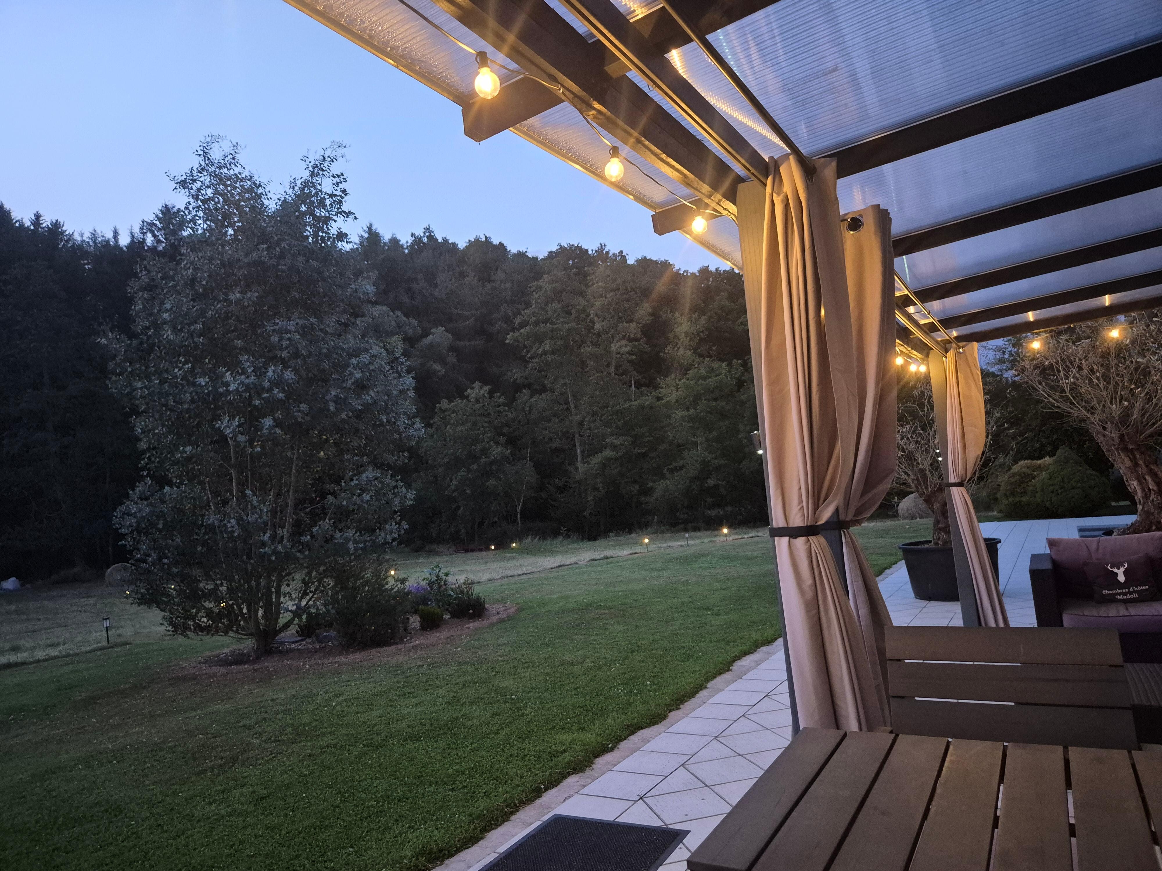 Udsigt fra terrassen 