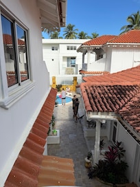 Top of stairs second floor