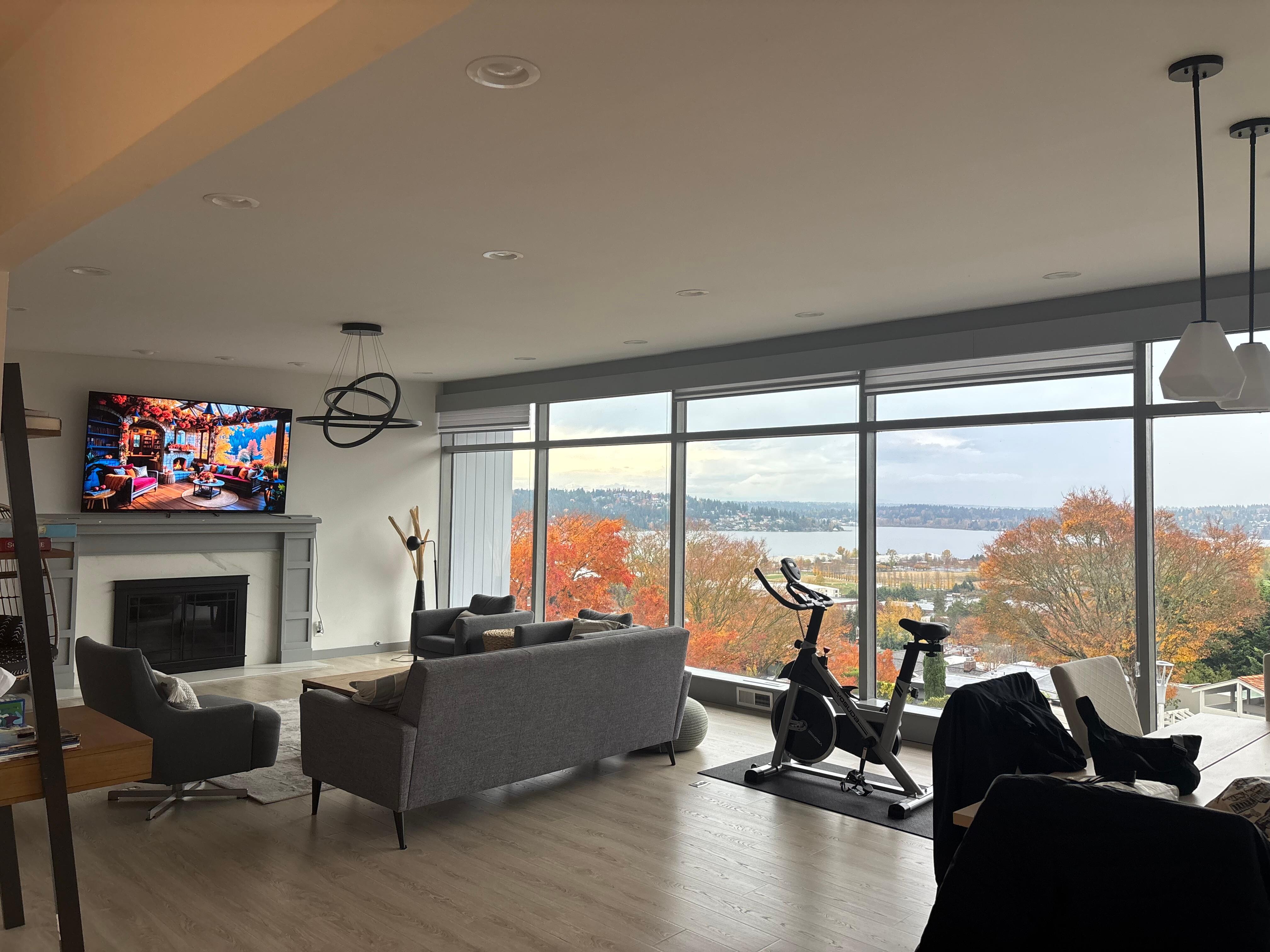 You Tube TV fireplace