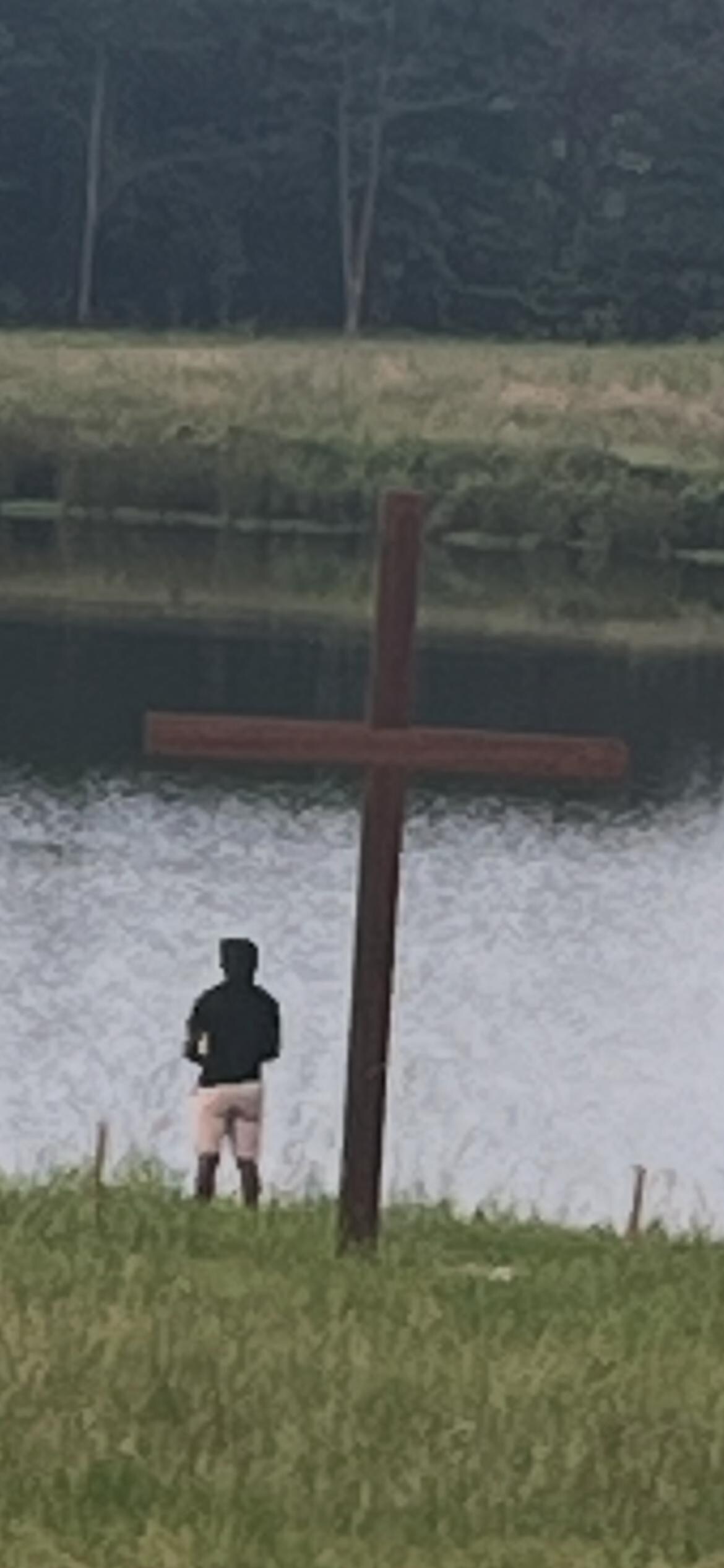 My graduate LOVES fishing. He was in his happy place here. 