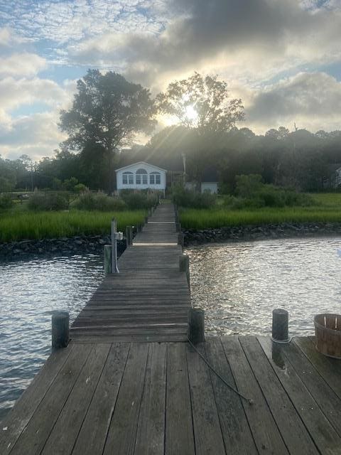 View of the house from the dock