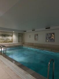 Beautiful pool area and sauna