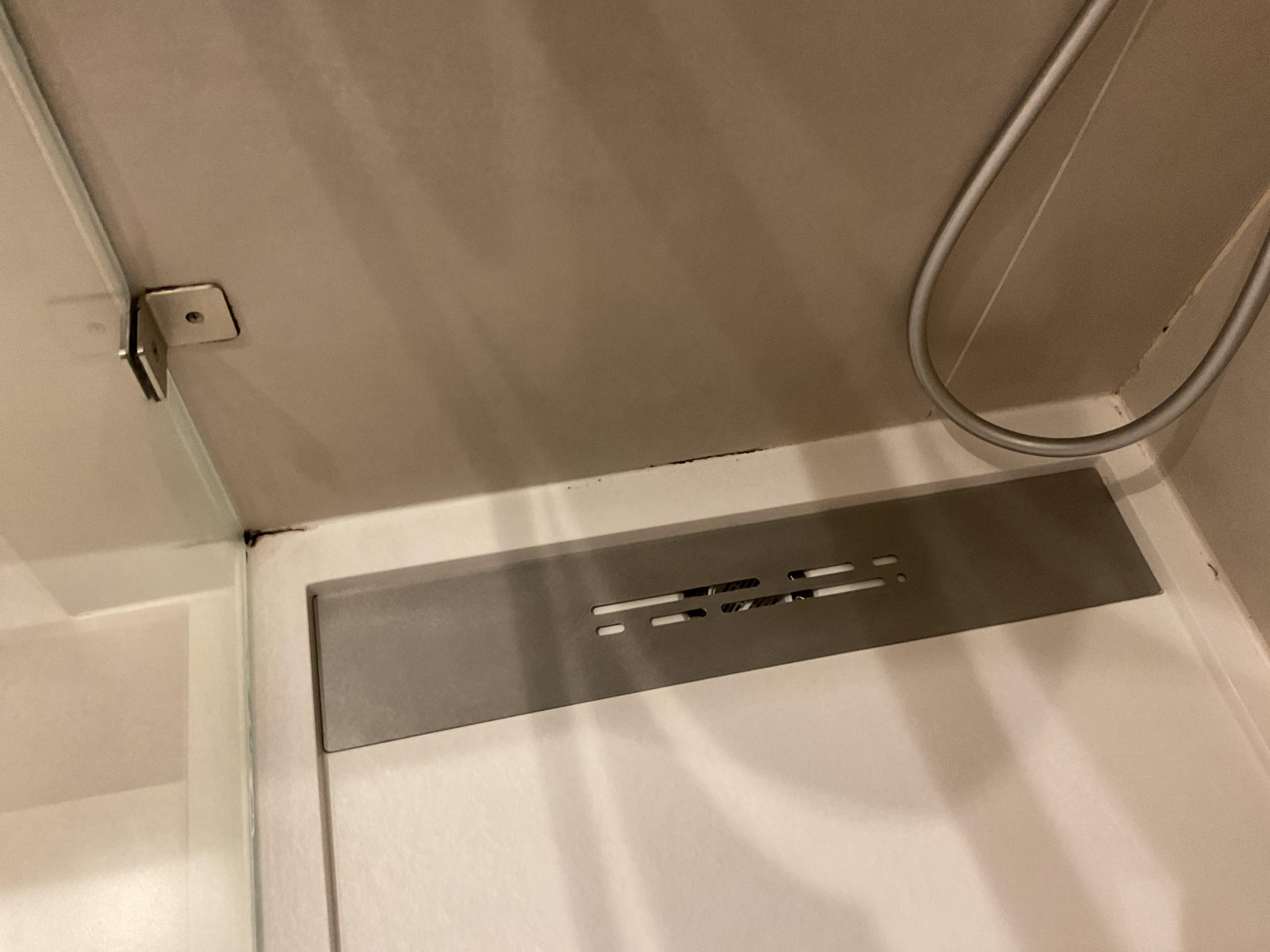 black mold in shower unit