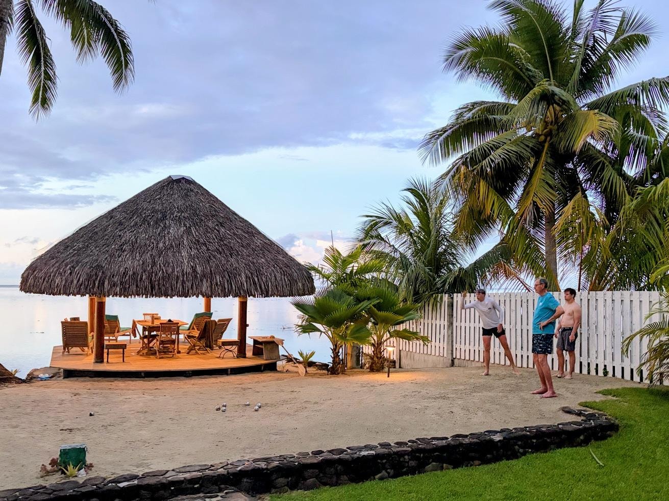 petanque on the sand