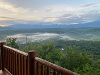 Clouds below us.