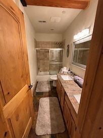 Bathroom in the 2bdrm unit.