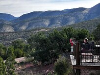 The view of one balcony from the other balcony