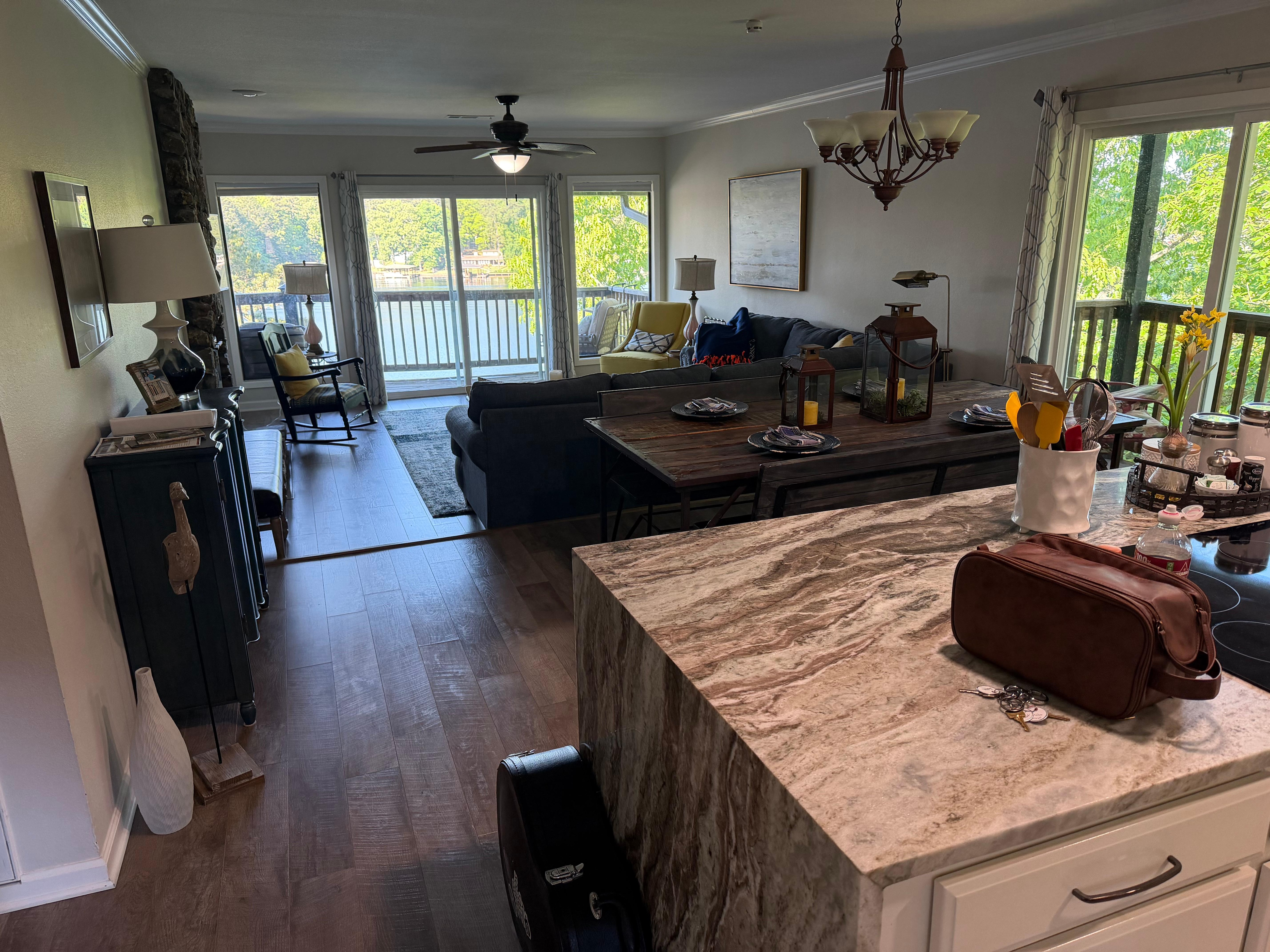 About to leave, view from the kitchen