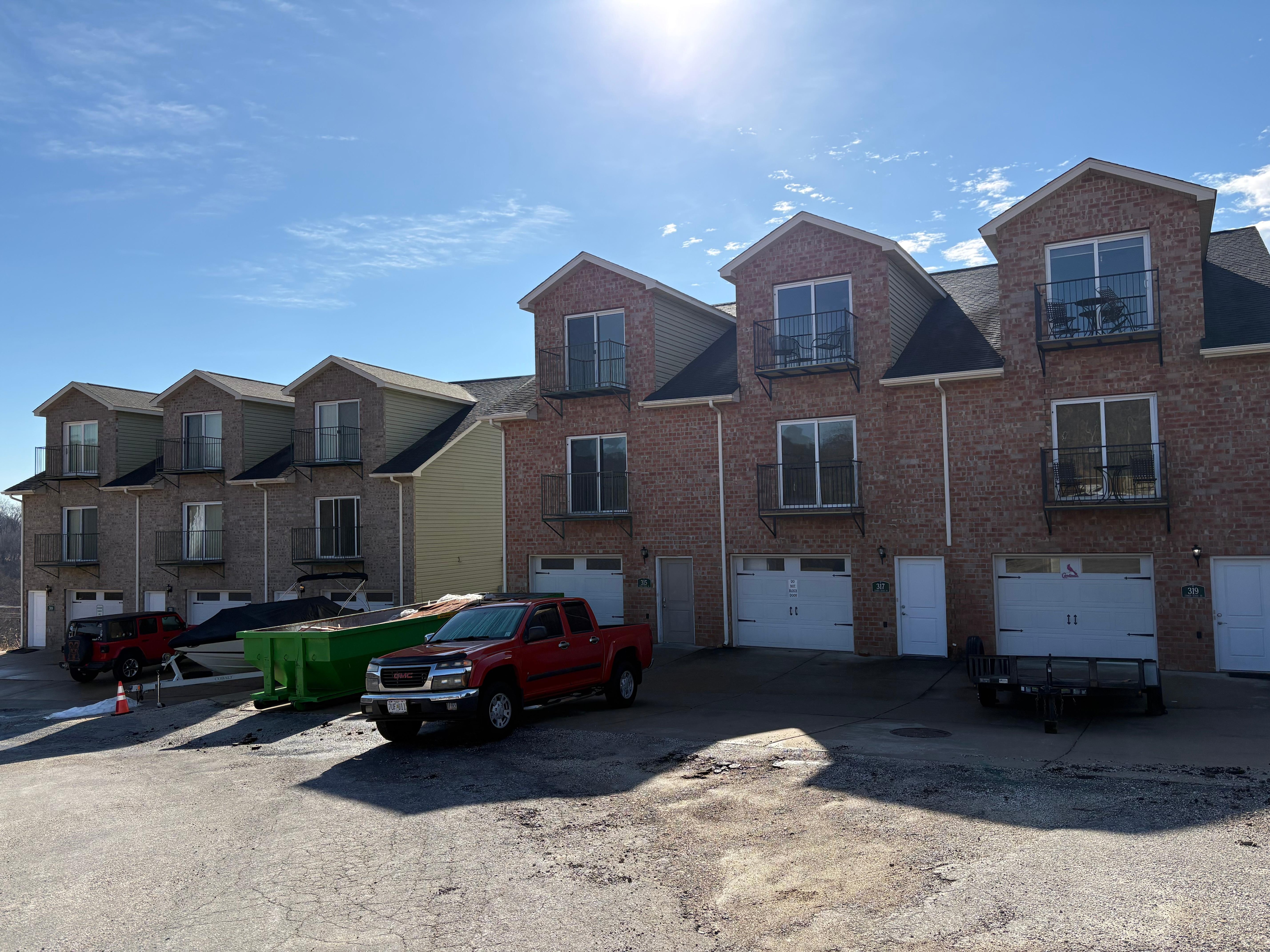 Outside view of the condos 