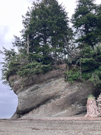 bluff west of cabin