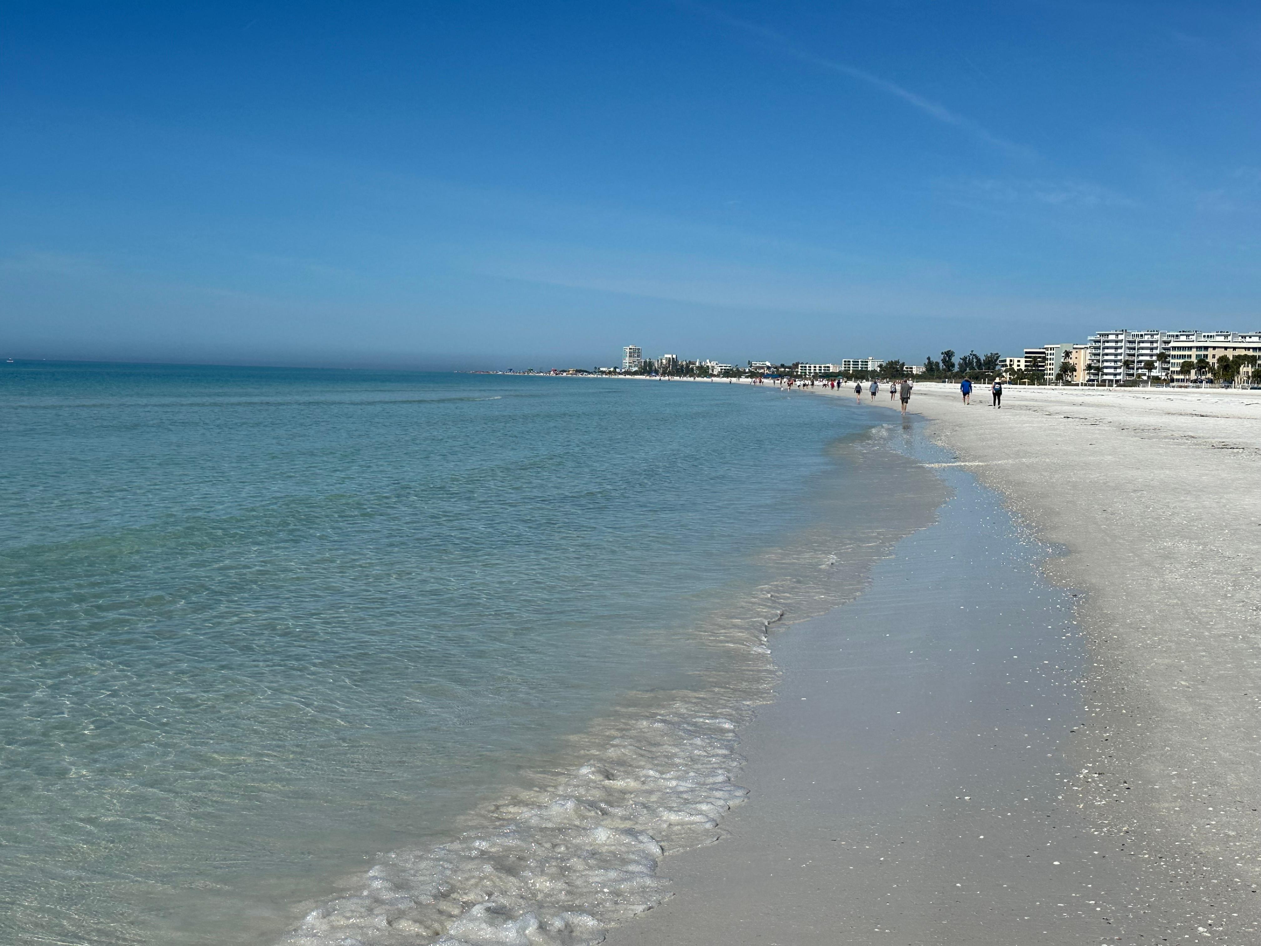 Enjoy several miles of water and beach. 