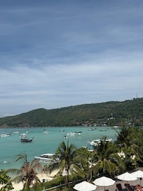 View from the 3rd floor corridor looking over the beach