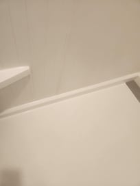 The shower was disgusting.