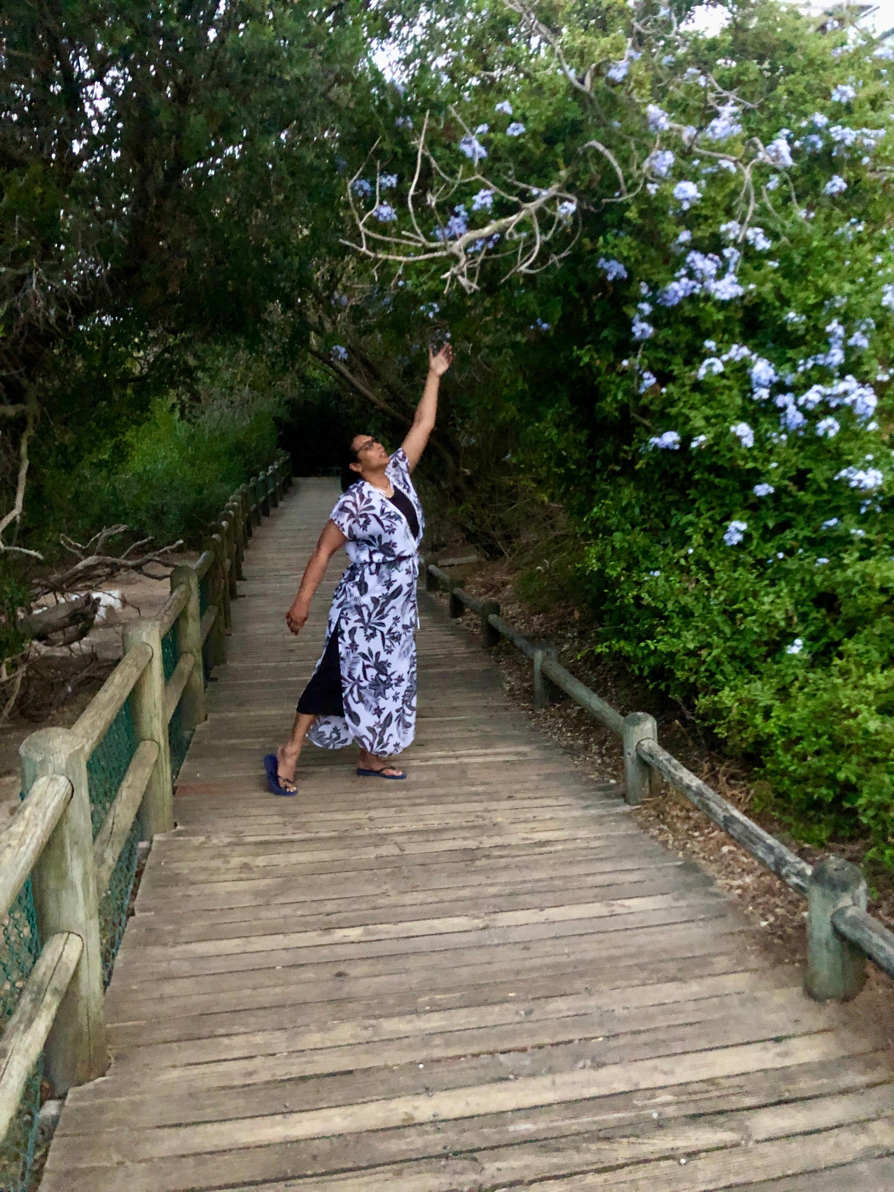 The boardwalk next to the hotel