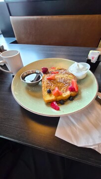 French toast from restaurant attached to hotel.