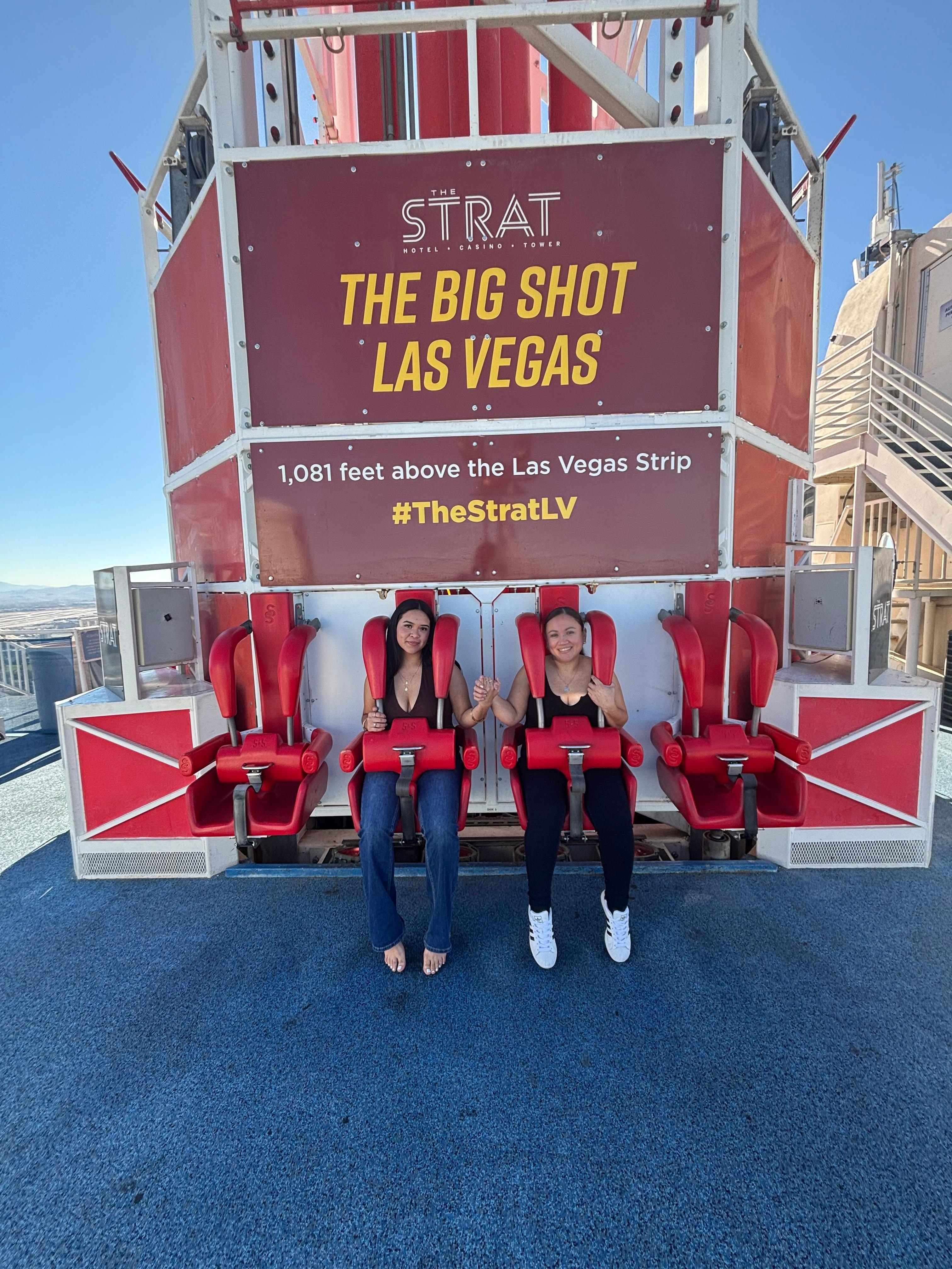 My daughter and I were super scared and excited to experience The Big Shot