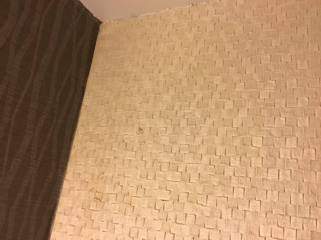 Rust/stains on bathroom wall coverings