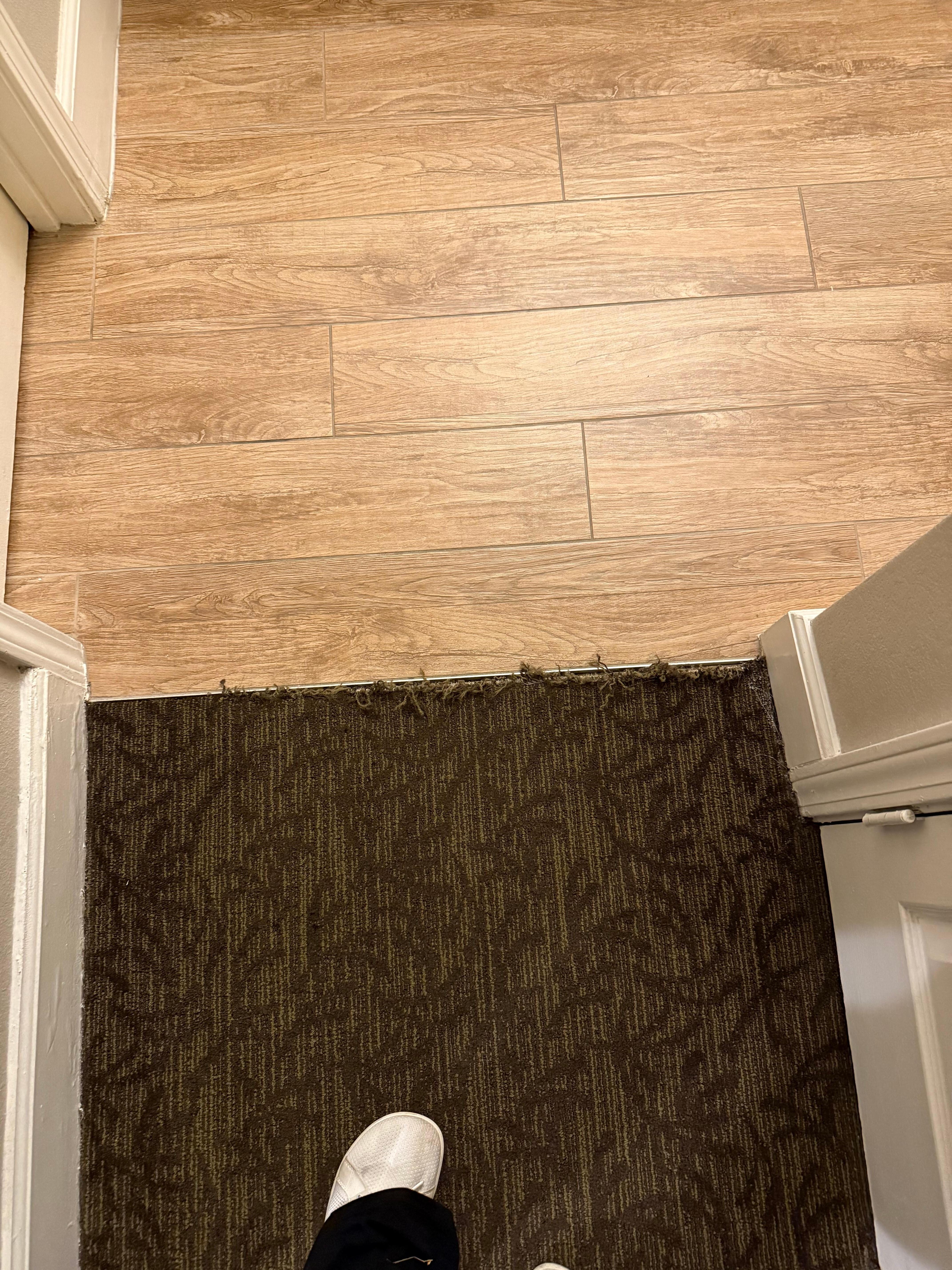 Ripped carpet 