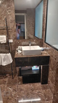 Hotel bathroom that impressed my wife.
