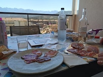 Repas sur la terrasse