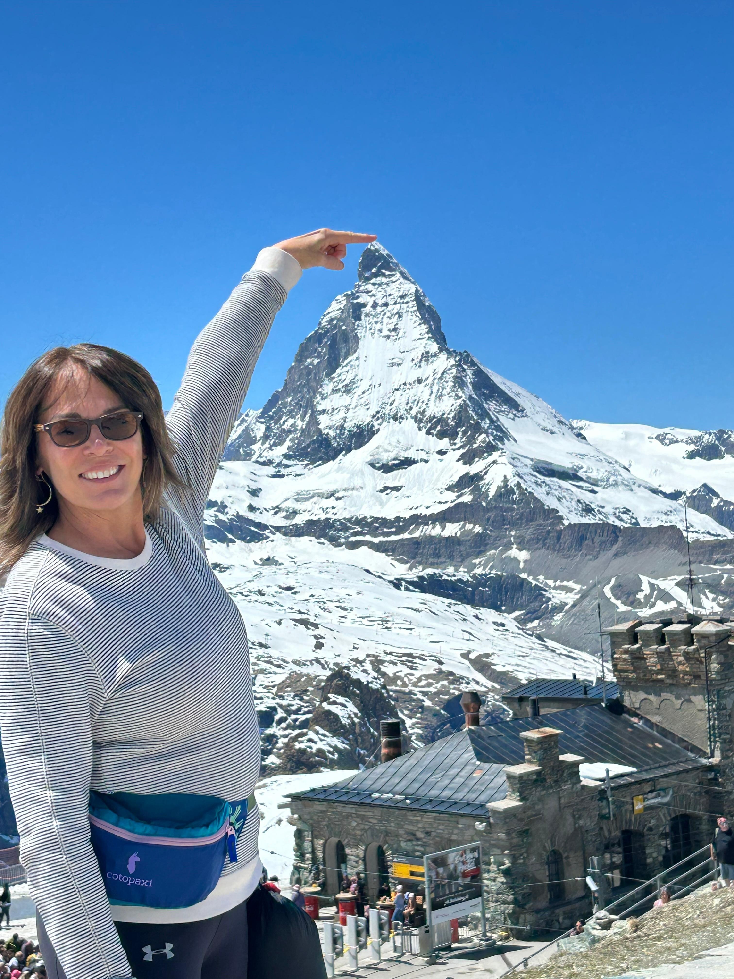Seeing and touching the top of Zermatt!  